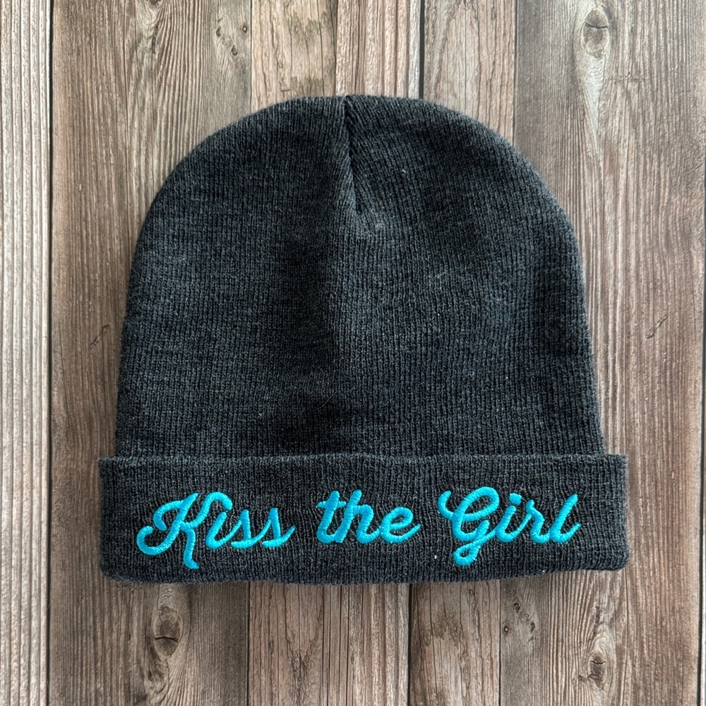 Disney Loungefly Gray Beanie with Teal Embroidery